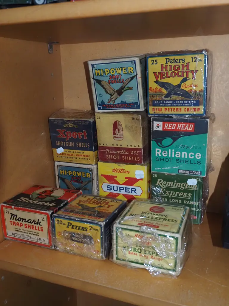 various shotgun shell boxes -  empty Image 1++