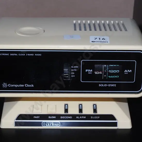 1970s/80s bedside radio alarm clock - issues with radio