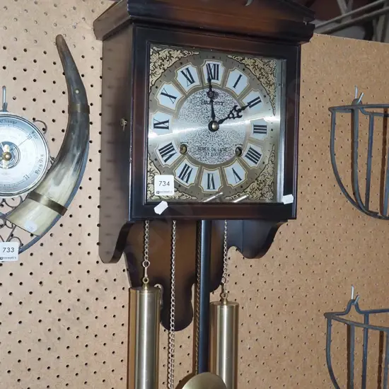 pendulum wall mounted clock
