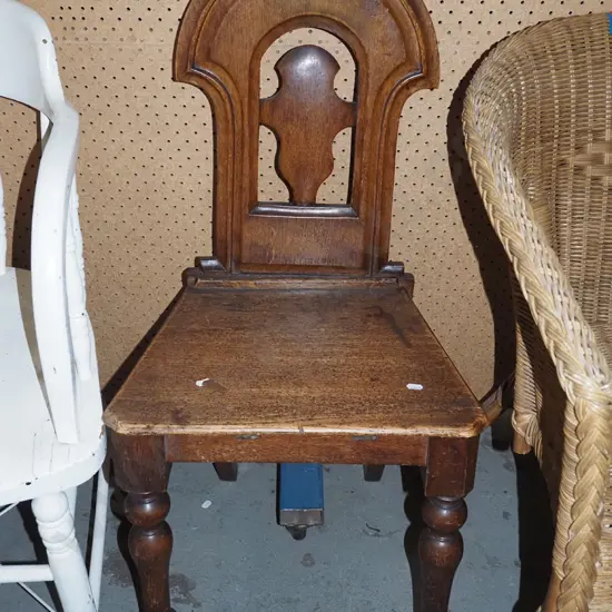 oak turned leg chair