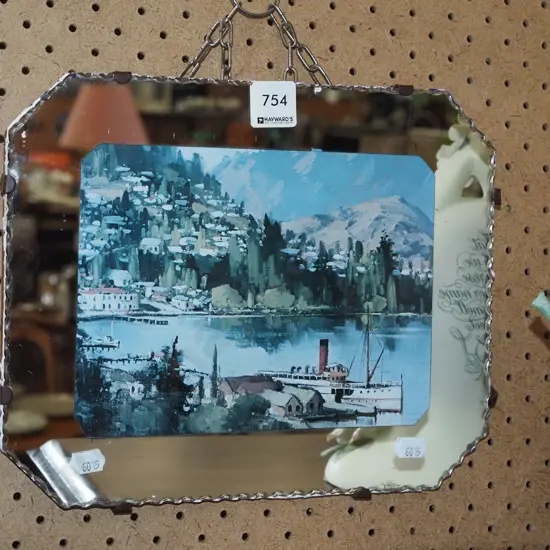 small mirror framed print - Queenstown Bay
