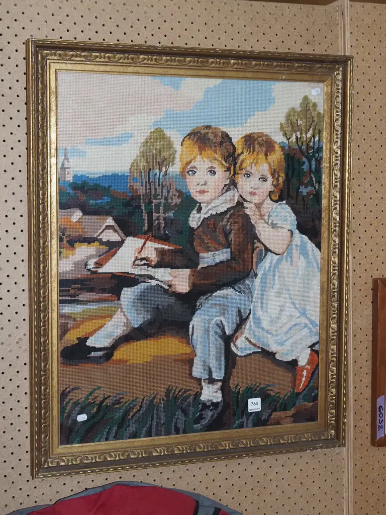 framed needlework - children Image 1++