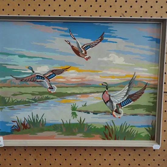 paint by numbers flying ducks