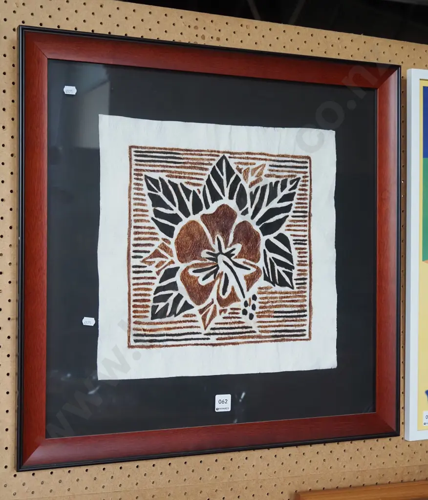 framed tapa cloth Image 1++