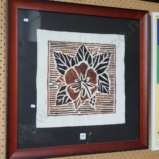 framed tapa cloth