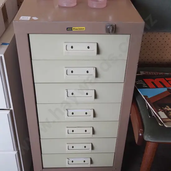 Precision 7 drawer filing cabinet - key in office