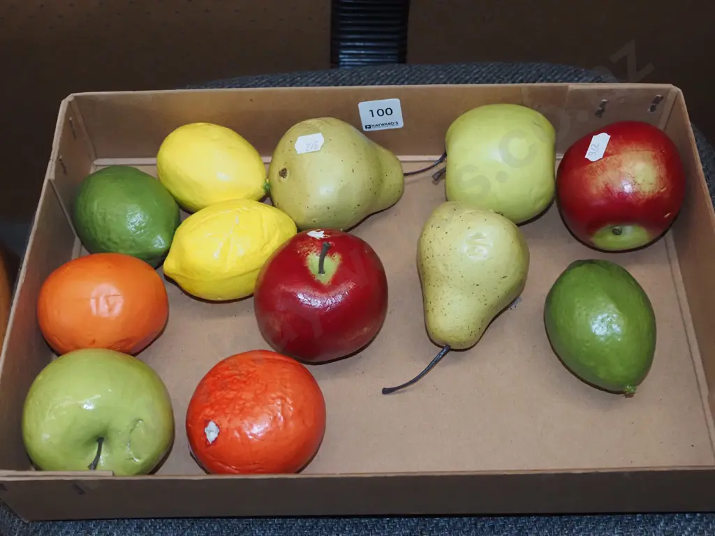 box of faux fruit Image 1++