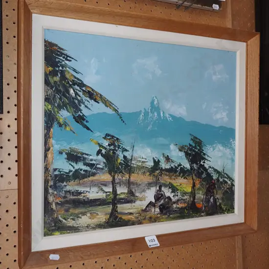framed oil - landscape