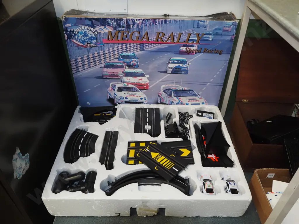 Mega Rally slot car set - As Is No Returns Image 1++