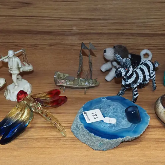 trinket boxes, figurines, model ship etc