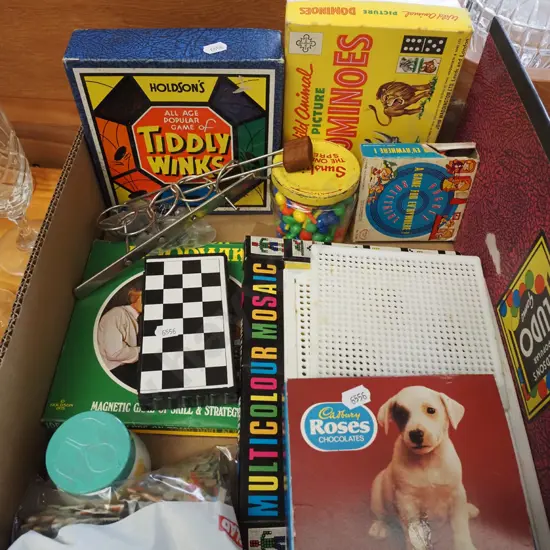 box; puzzles and board games