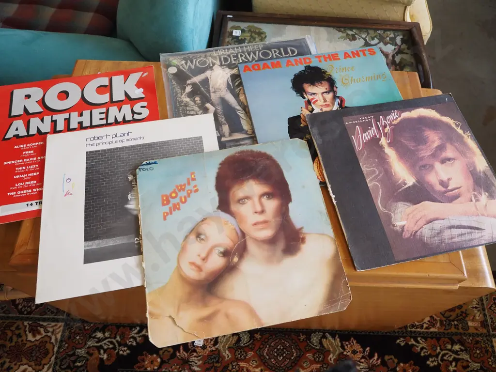LPs; David Bowie, Uriah Heep, Robert Plant, etc. Image 1++