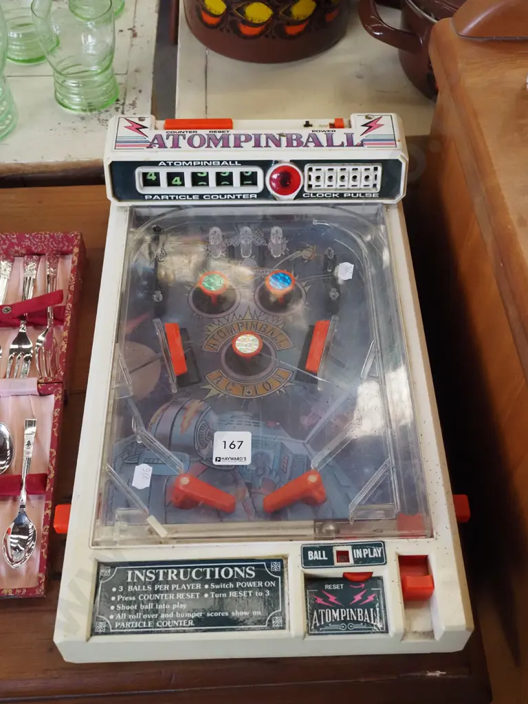 retro plastic table top pinball game Image 1++