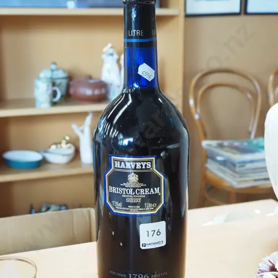 bottle of Harvey Bristol cream sherry 1L