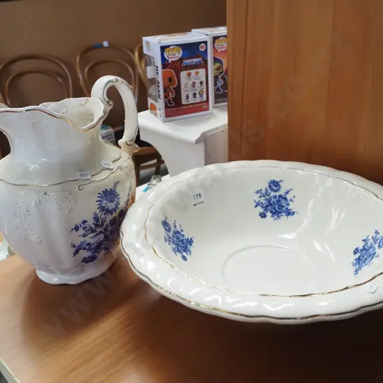 wash bowl and jug