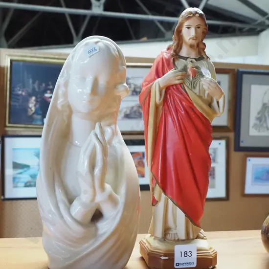 2x religious figurines H300