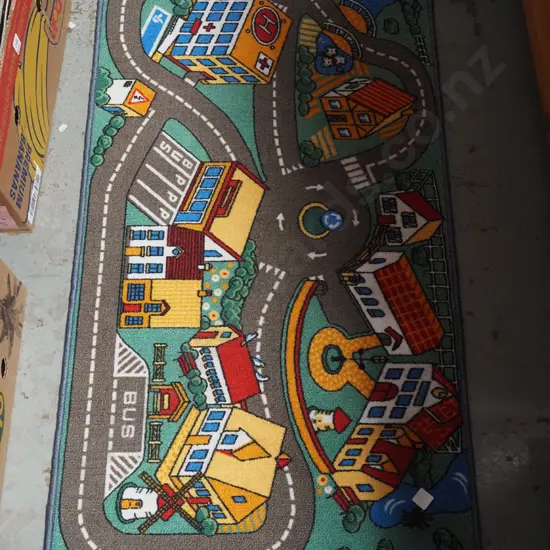 child's road map play mat L1170 D670