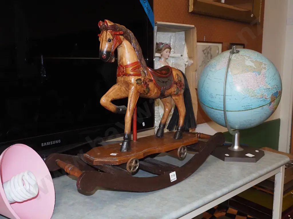 small carved rocking horse H450 Image 1++