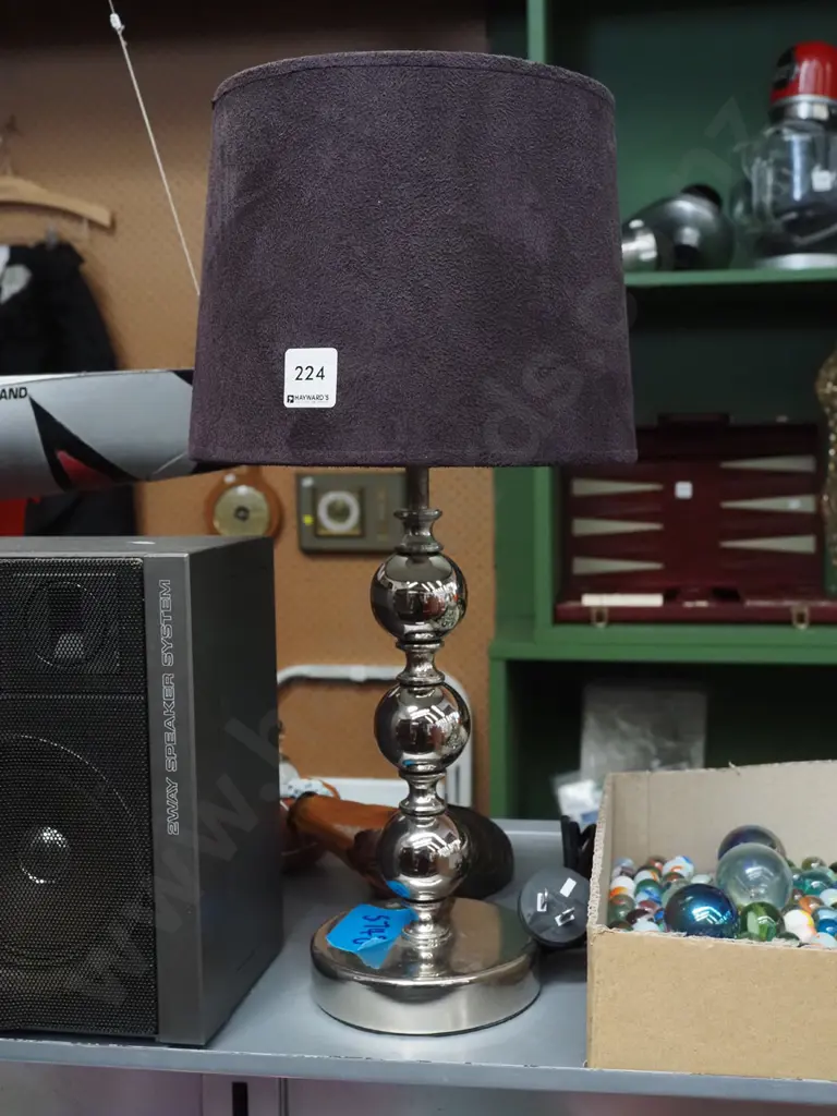 chrome based table lamp H445 Image 1++