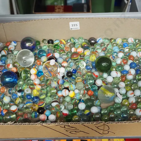 tray of marbles