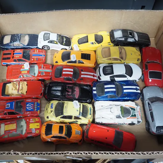 box; toy vehicles