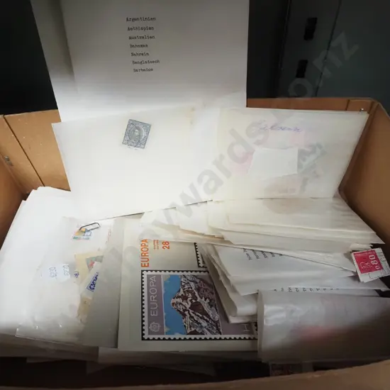 box; stamps