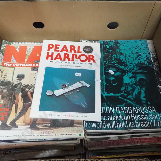 box; war magazines