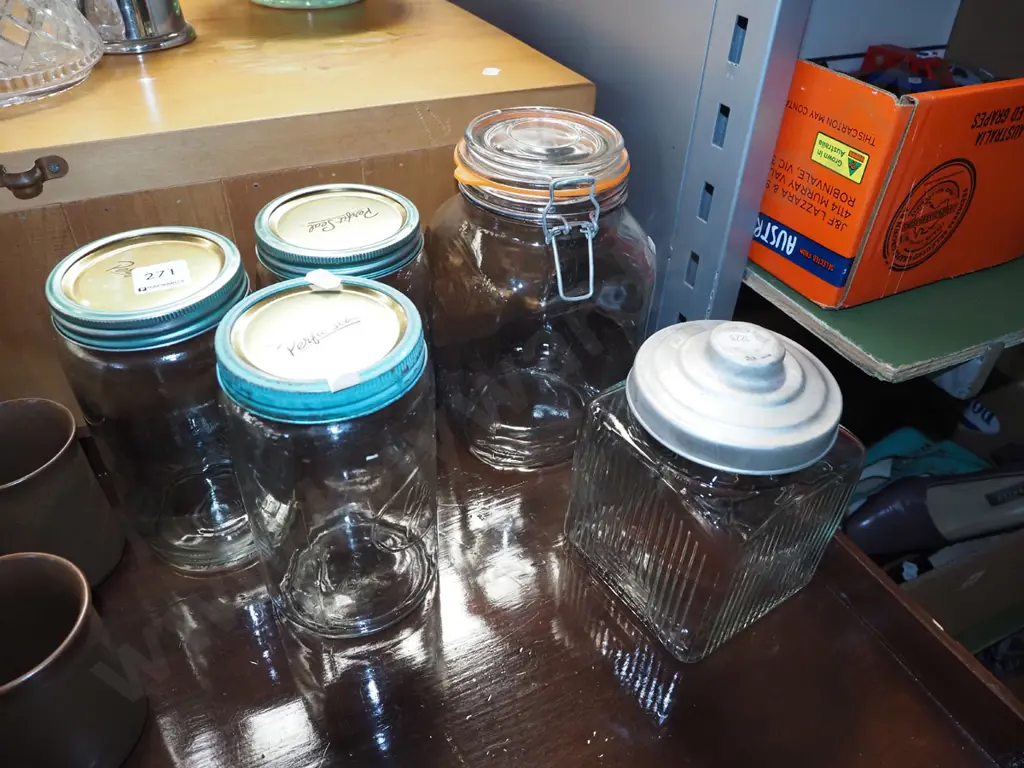 glass storage jars Image 1++