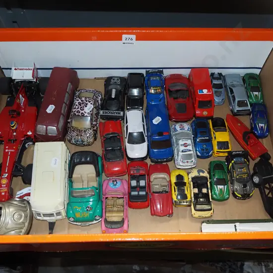 box of model vehicles