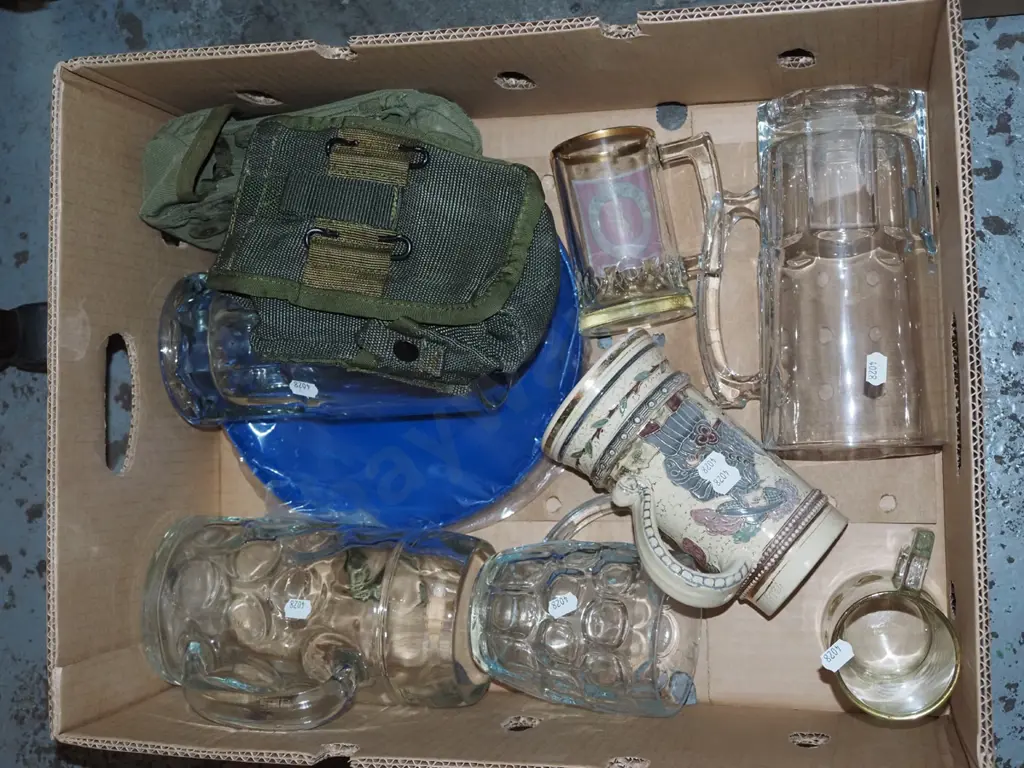 box; brass beer beer steins, equipment pouches Image 1++