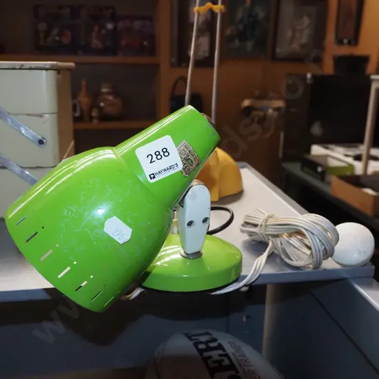 retro green headboard mounted light