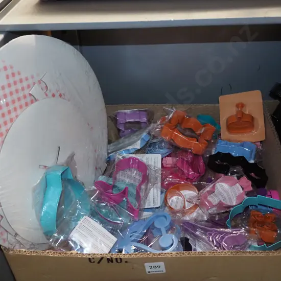 box; cookie cutters etc