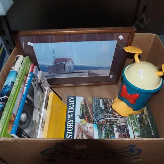 box; small clip top rubbish bin, Grahame Sydney prints