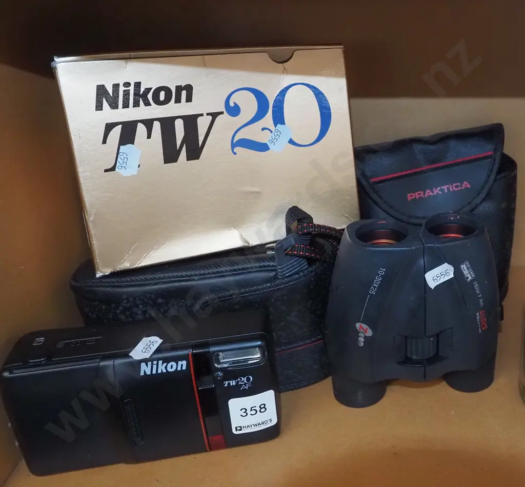 binoculars, Nikon 35mm camera Image 1++