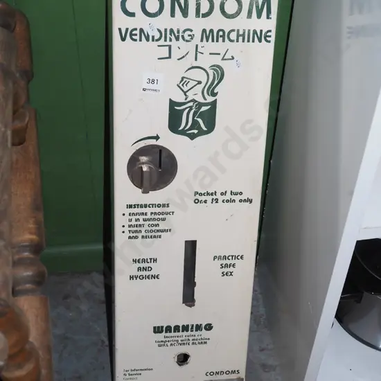 wall mounted condom vending machine - faulty