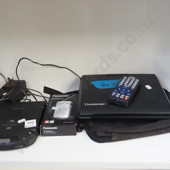 CD player, transistor radio, portable DVD player - no cord