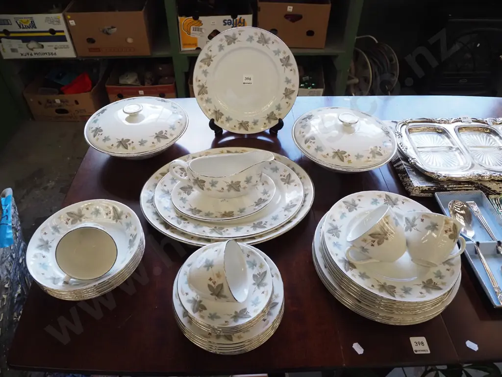 assorted Ridgway vine wood dinner items; gravy boats, ashets,plates etc Image 1++