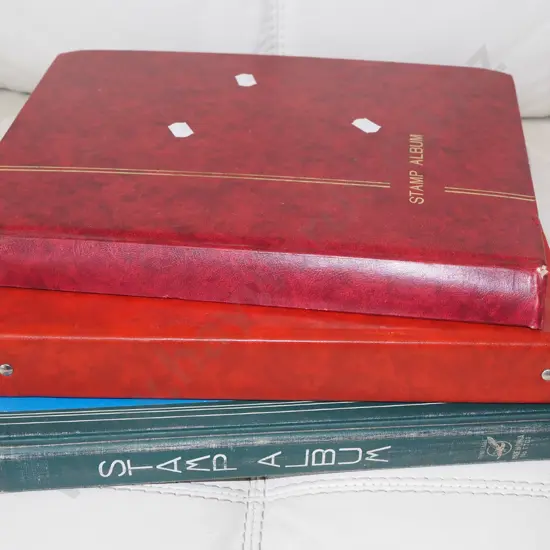 3x stamp albums