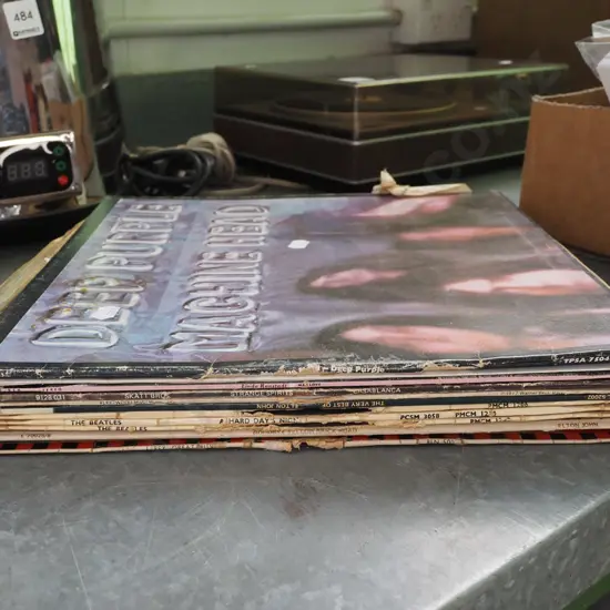 LPs; Deep Purple, Linda Ronstadt etc