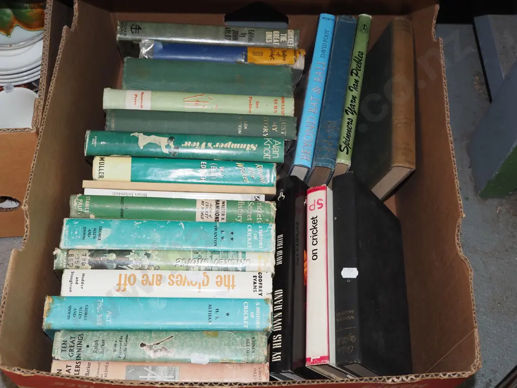 box; of cricket books Image 1++