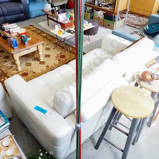 bindle of plastic garden stakes