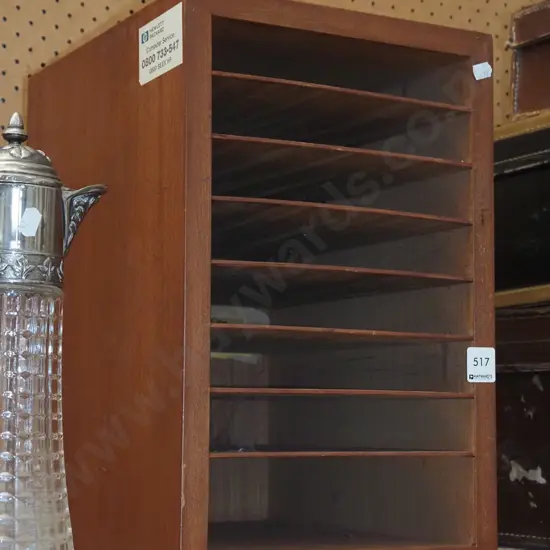 wooden stationery organiser