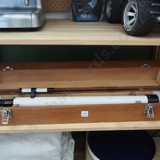 wood cased telescope