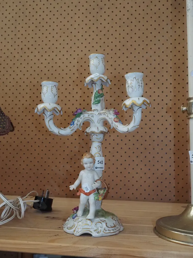 figural Italian candelabra H320 Image 1++