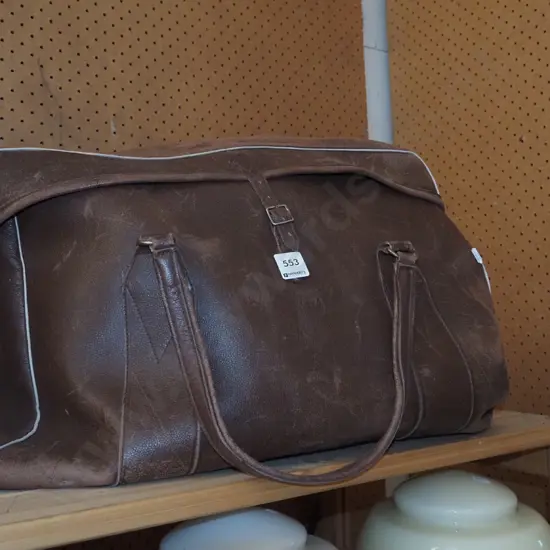 leather holdall