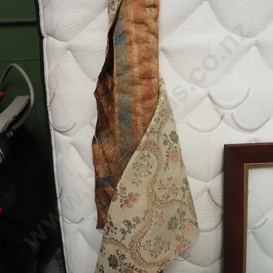 bolt of floral fabric