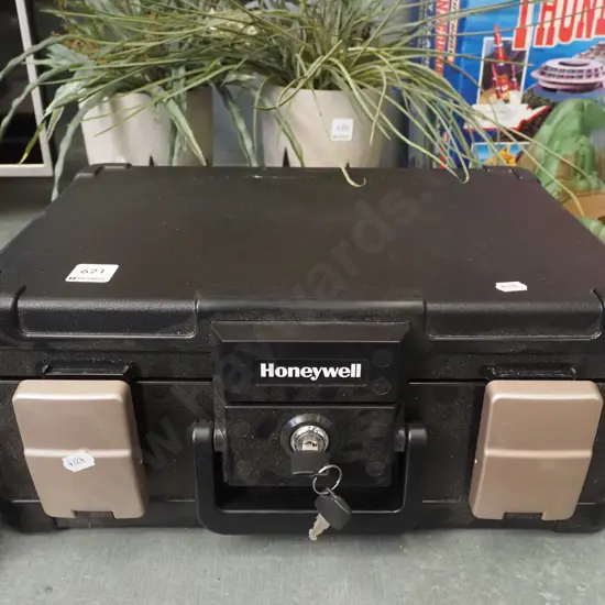 Honeywell lock box - key in office