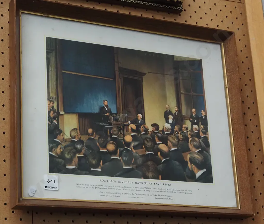 framed print - Rontgen - Invisble Rays Save Lives Image 1++