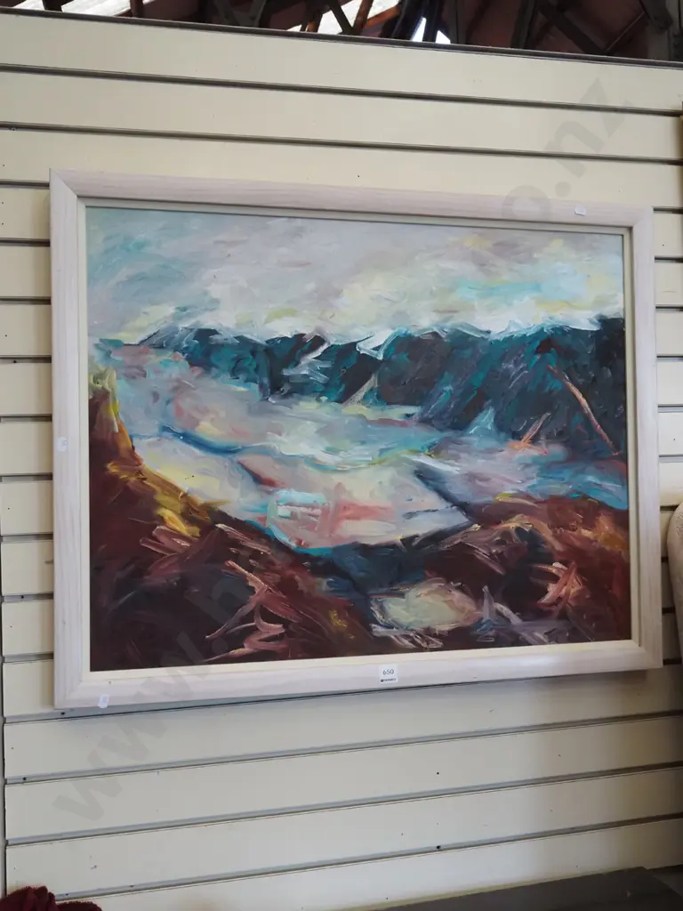 framed oil on board - landscape Image 1++