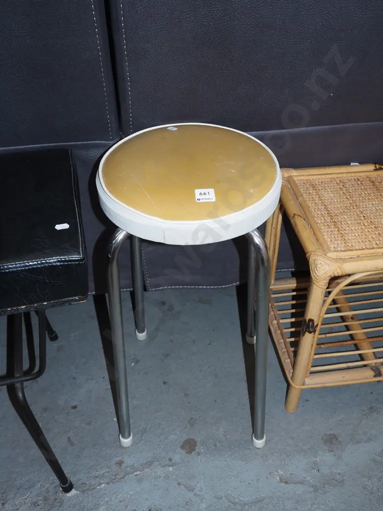 vinyl top stool Image 1++